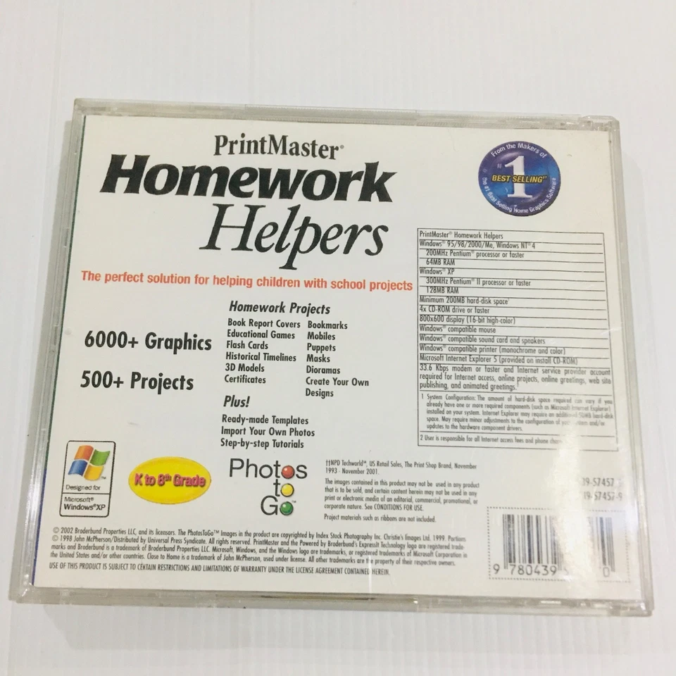 Homework Helpers Print Master CD Rom - Image 3 of 4