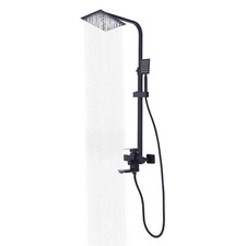 Shower Panel Tower Massage System Rain  Waterfall Jets Faucet Stainless Steel