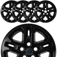For Jeep Grand Cherokee Laredo 2022-25 Black 17 Wheel Skins Hub Caps Rim Covers
