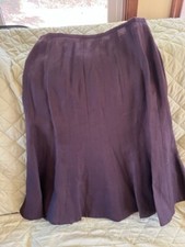 Talbot's brown Irish linen skirt.  size 8