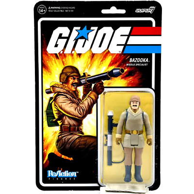 BAZOOKA MISSILE SPECIALIST ARCTIC G.I. JOE SUPER7 FIGURE 10cm 2021 REACTION GI