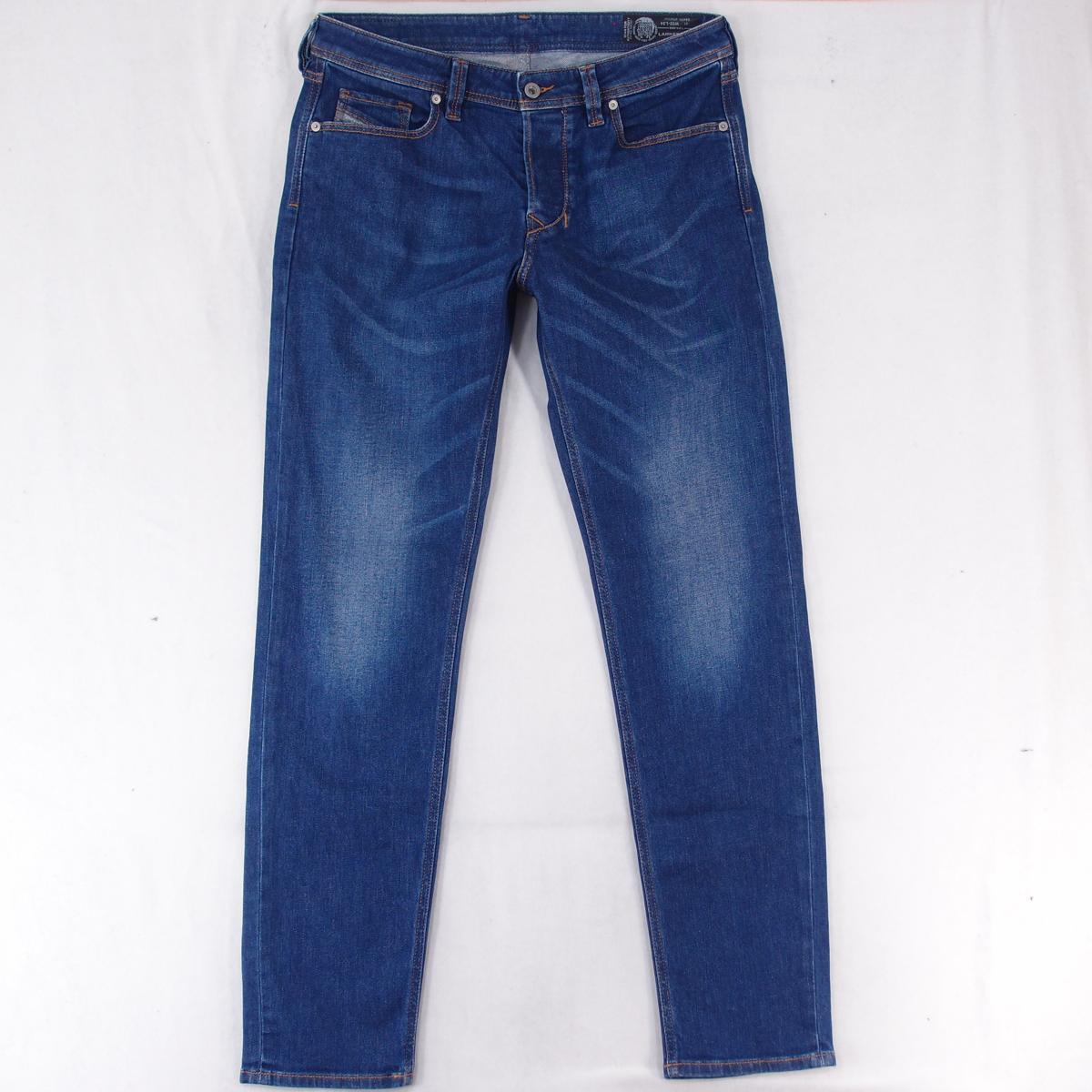 Mens Diesel LARKEE-BEEX 084YI Stretch Tapered Blue Jeans W32