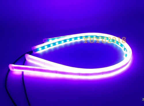 Tira de LED Turn Signal Flow Serie Flash de Persecución RGB 60 cm para Faro de Coche DRL - Imagen 8 de 12