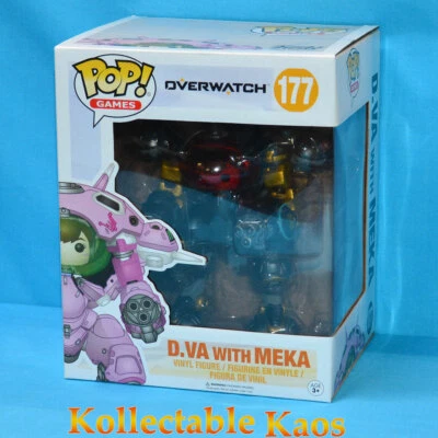 Overwatch - D.Va with MEKA (Carbon Fibre) 15cm(6") Pop! Vinyl Figure #177 - Image 1 of 3