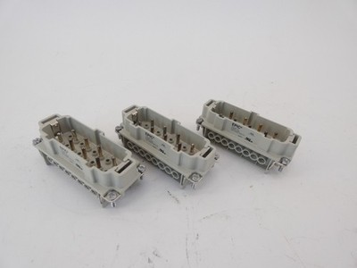 *Lot of 3* Epic 10239110 Rectangular Connector H-BVE 6 SS 16A 500V 6kV