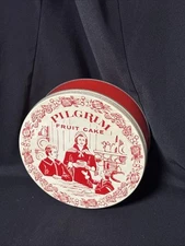 Pilgrim Fruit Cake Tin Fruit Cake Bakers of America no paint loss small rust