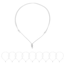 10pcs Adjustable Necklace Cords 1.5MM 12.6-25.2 Inch Handmade Craft Ropes White