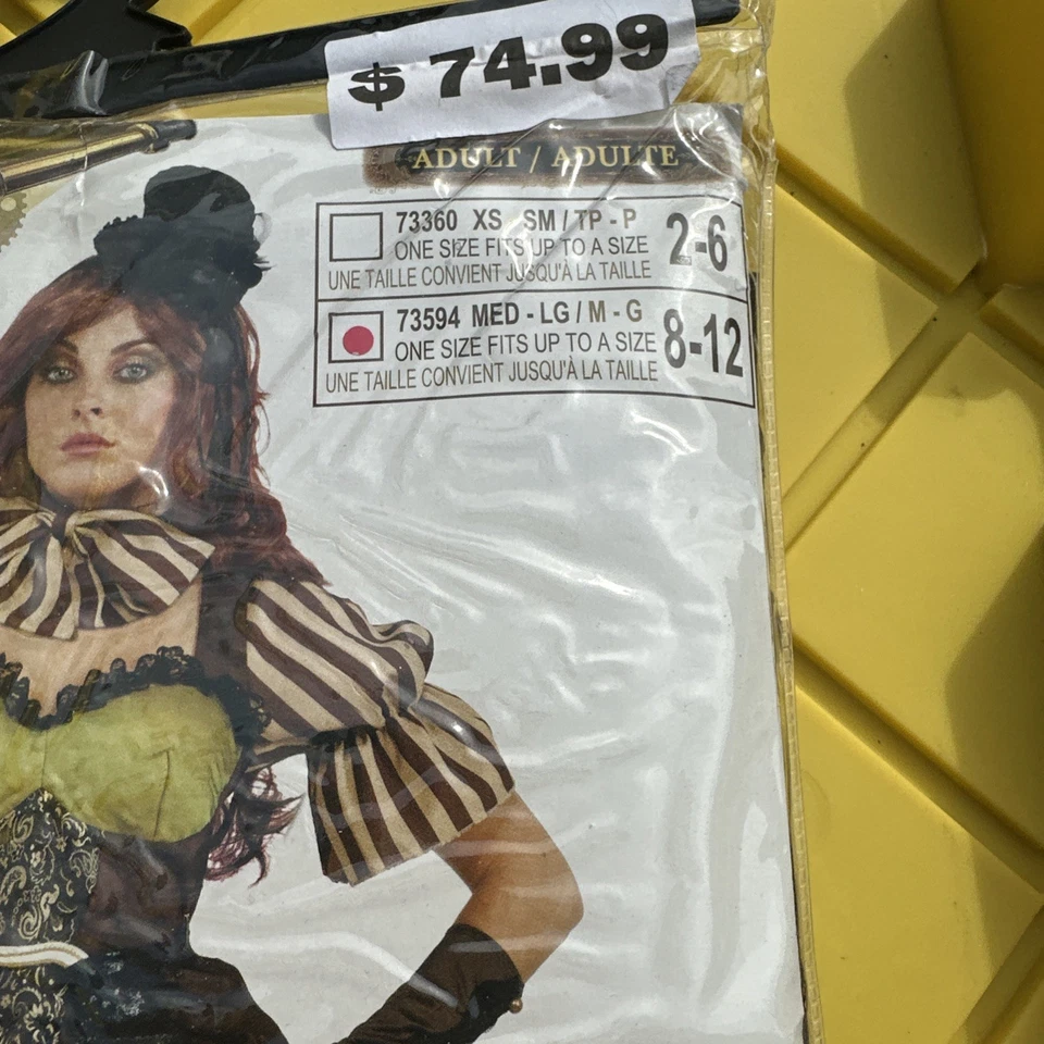 Disfraz de sirena de cuento de hadas Steampunk para mujer M/L talla 8-12 para adulto Foto 3 de 4