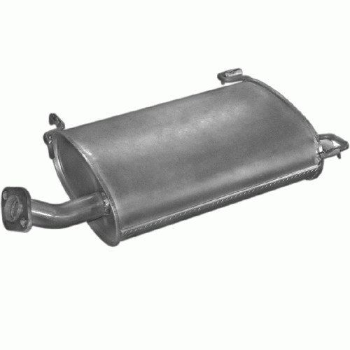 Silencieux arriere en acier aluminise pour Nissan Primera essence et diesel