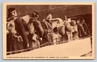 WW2 Highlanders Boarding Transport Ship Atlantic Vintage Canadian Postcard
