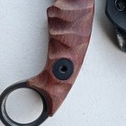 D2 Steel Blade Fixed Blade Knife Full Tang Karambit Tactical EDC Knife + Sheath — photo 3