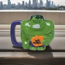 Taza de cerámica esculpida Marvel Comics El Increíble Hulk HWN diseños Zak nueva