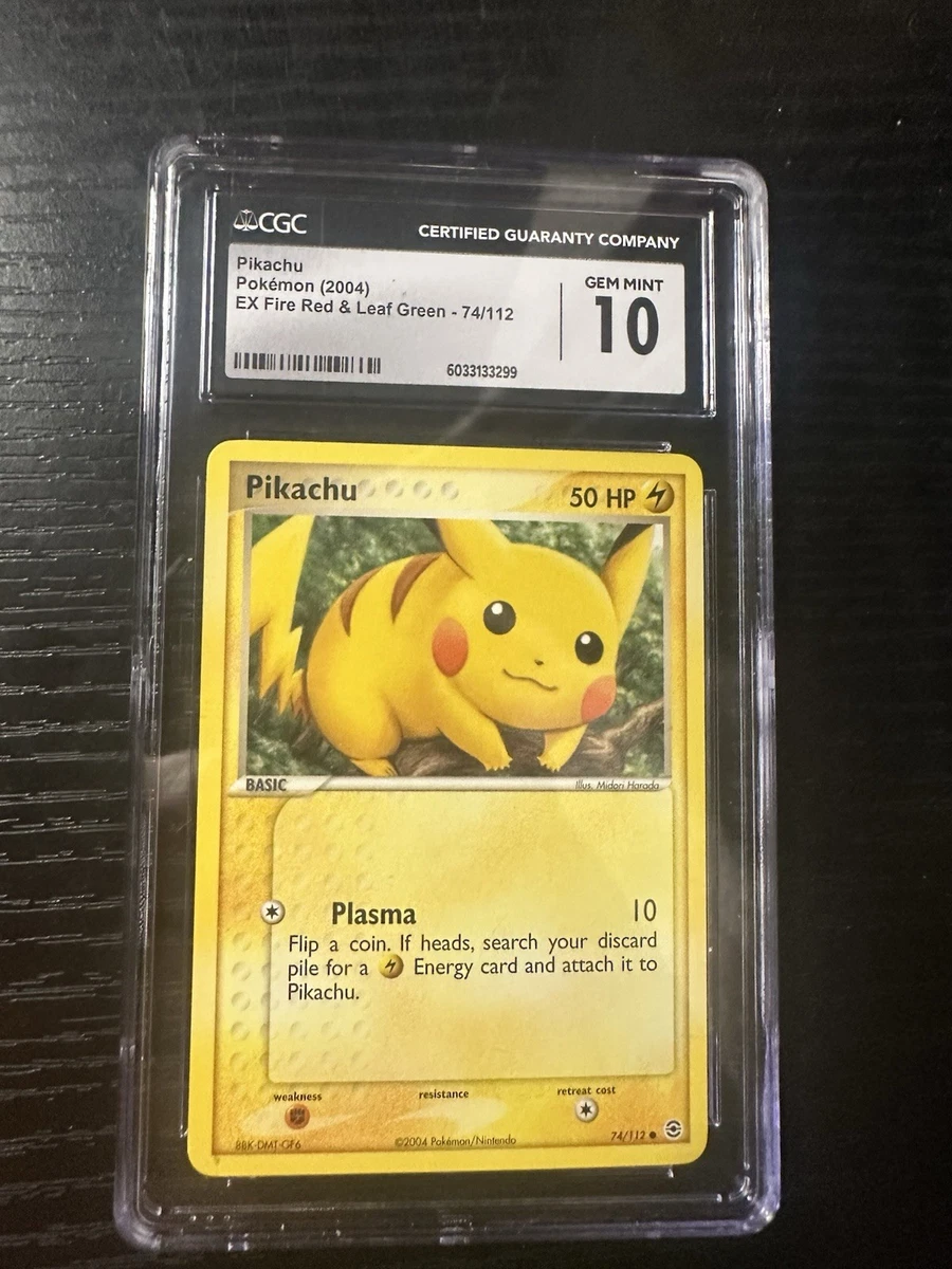 Pikachu Pokémon TCG Grade 10 Common Individual Collectible Card