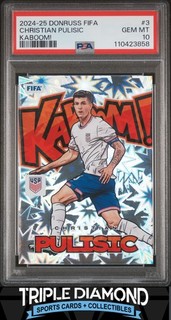 2024 25 Panini Donruss Fifa Christian Pulisic Kaboom! SP Case Hit PSA 10 LS333