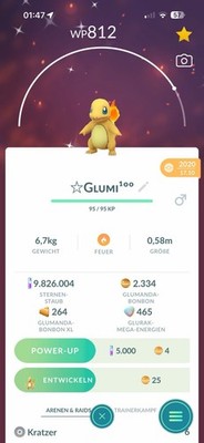 !!! Pokémon GO  Shiny Glumanda  Von 2020 Lucky Trade!