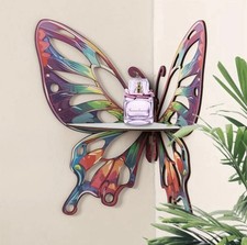 Colorful Butterfly Corner Shelf Wall Shelf Wall Decor Display Shelf Rack 1PC