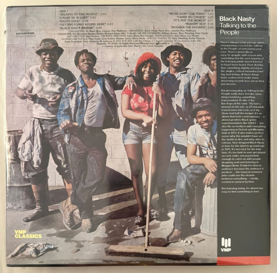 BLACK NASTY – TALKING TO THE PEOPLE - VMP-C069 180G BLACK VINYL LP NEW - A10 - Image 2 of 2