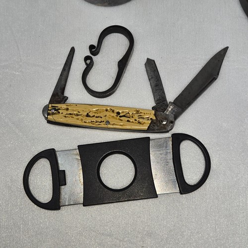 LOTE DE COLECCIÓN PEQUEÑOS COLECCIONABLES PLATA EPC TAZA Y CAJA CUCHILLO KENT ATACANTE DE INCENDIOS FORJADO - Imagen 7 de 8