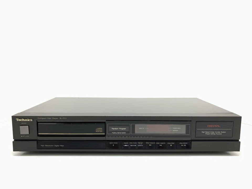 TECHNICS Sl P111 CD Stereo Compact Disc Player Vintage 1987 Working Good Look - Image 2 of 4