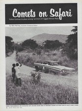 1964 Mercury Comet Caliente Vintage Magazine Article Ad African Safari Ray Brock