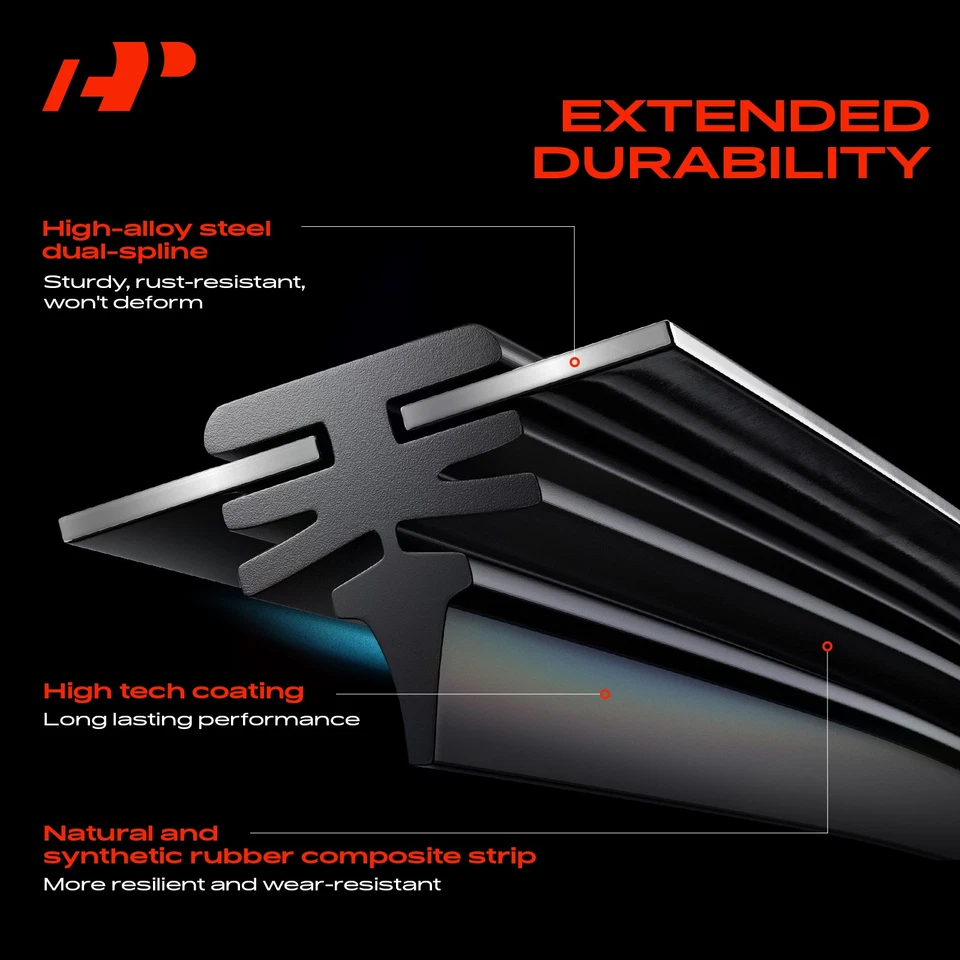 A-Premium 2Pcs Front 24" & 22" Windshield Wiper Blades for Lincoln MKT 2010-2019 - Image 4 of 4