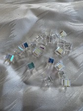 Swarovski Faceted Cube Beads 6mm Crystal AB