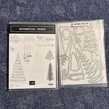 Stampin' Up Whimsical Trees Stamp Set with Coordinating Dies Christmas Winter