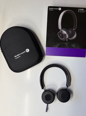 Alcatel Lucent Enterprise AH80 Bluetooth Headset mit USB-Dongle und Case