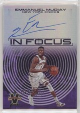 2017-18 Panini Vanguard In Focus Purple 1/25 Emmanuel Mudiay #IF-EMD Auto 3p7