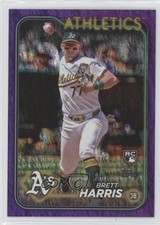 2024 Topps Update Purple Holo Foilboard 36/799 Brett Harris #US199 uu5