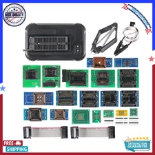 T48 Programmer TL866-3G Host with 19 Adapter Set for SPI NOR NAND Flash EMMC IC