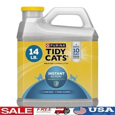 Instant Action Clumping Cat Litter Low Dust Odor Control Multi Cat 14 lb Jug 1.16 per pound