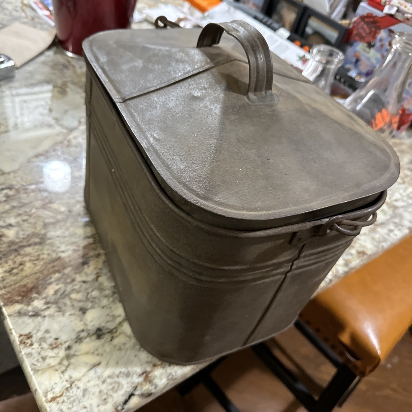 Vtg Miners Supply Metal Box / Lunchbox Ashland Pa. Owner James Boyle