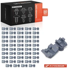 A-Premium 50Pcs 4mm Tailgate & Door Lock Rod Latch Retainer Clips for Chevy Ford