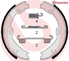 Brembo S50518 Bremsbackensatz für Feststellbremse Bremsbackensatz 