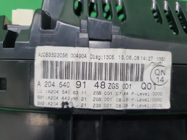 Mercedes-Benz C230 2009 grupos de instrumentos 2045409148 Foto 4 de 4