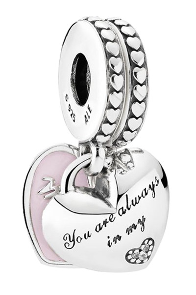 Pandora Schmuck Charm-AnhäNger Mutter & Tochter Herz Silber 792072EN40-image