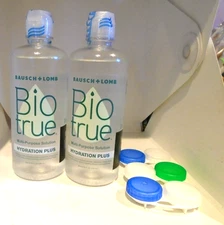 Biotrue Hydration Plus Contact Lens Solution 10oz ea + 3 Cases Exp 2027 2-PACK