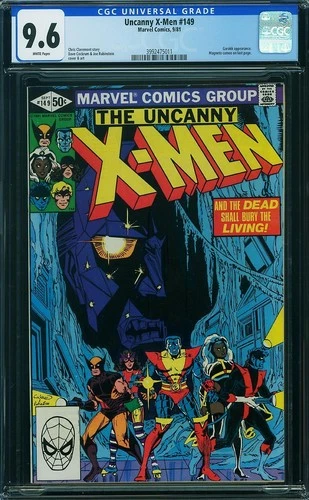 The X-MEN  #149 WHITE PAGES High Grade!  CGC  NM9.6       3992465011