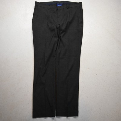 Apt 9 36x32 Gray Check Slim Fit Premier Flex Performance Dress Mens Pants