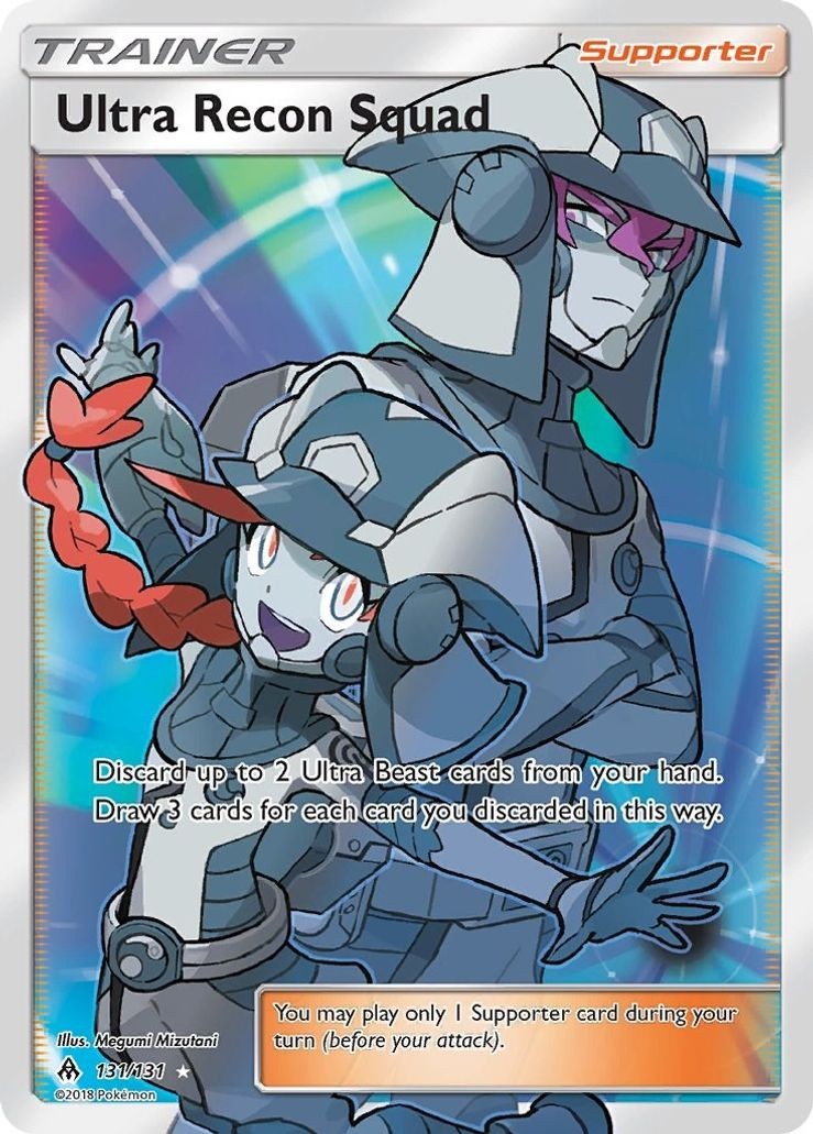 Ultra Recon Squad - 131/131 - Pokemon Forbidden Light Sun Moon Full Art Card NM