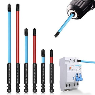 Phillips Pozidriv Slotted Bits for Electricians LATTOOK One Size, Fph+ Fpz 