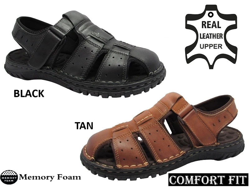 Mens Leather Sandals Memory Foam Walking Hiking Trekking Fisherman Sandals Shoes
Opens in a new wind