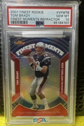 2007 Topps Finest - Veteran Finest Moments Tom Brady #VFM-TB Refractor