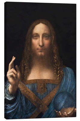 Leinwandbild Salvator Mundi - Leonardo da Vinci