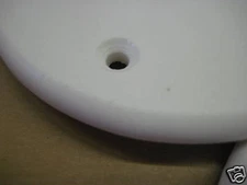 3-PCS WHITE KING STARBOARD COVER PLATES 7"  DIAMETER with mounting holes