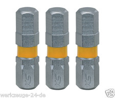 KS TOOLS 1/4" Bit Innensechskant, 25mm, 4mm, 3er Pack 918.2052