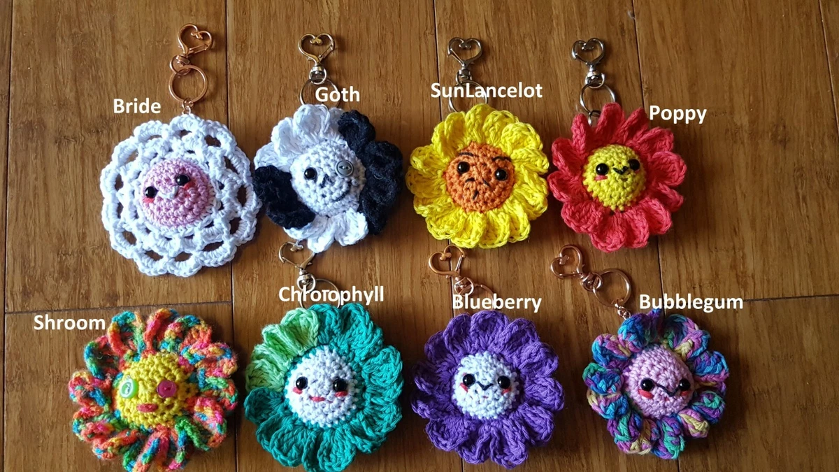 Crochet Flower Keyring Best Flower Site