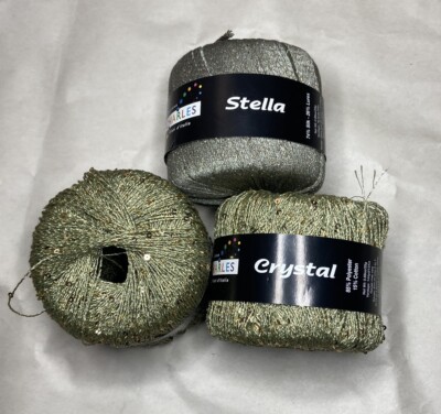 Stacy Charles Yarn Crystal + Stella 3-skein Bundle / Made In Italy