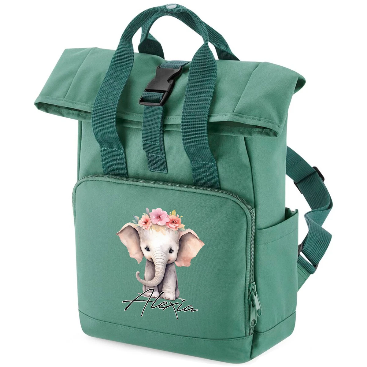 Personalised elephant backpack cheap